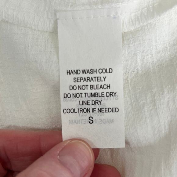 White Semi Sheer Casual Sleeveless Knee-Length Ruffle Mini Shift Dress Small NWT - Picture 3 of 13